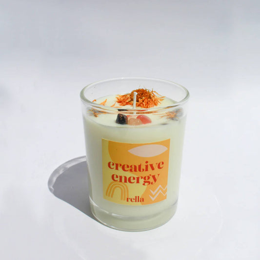 200g Creative Energy Manifestation Candle: Sweet Orange Scented Soy Wax Candle