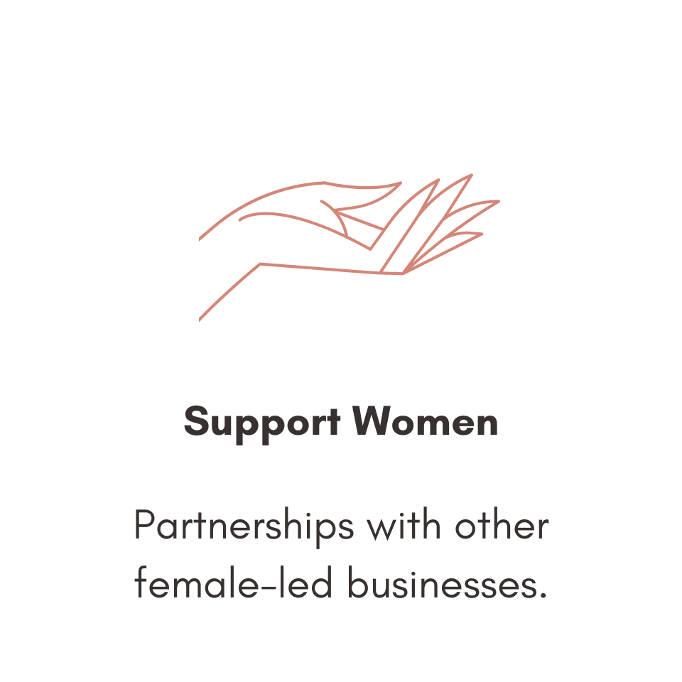 Support Women: Partnerships with other female-led businesses